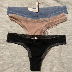 Victorias Secret Lace Thongs